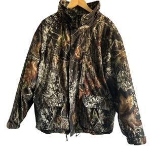 AGO Mens Size Large Camouflage Hunting‎ Outdoors Fleece Coat